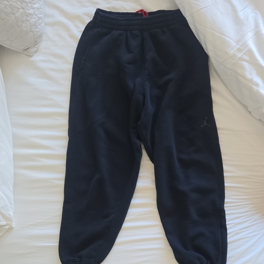JORDAN Navy Blue Sweatpants Sz XL Fair/Good Condition